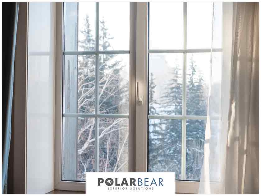 Window with curtains
